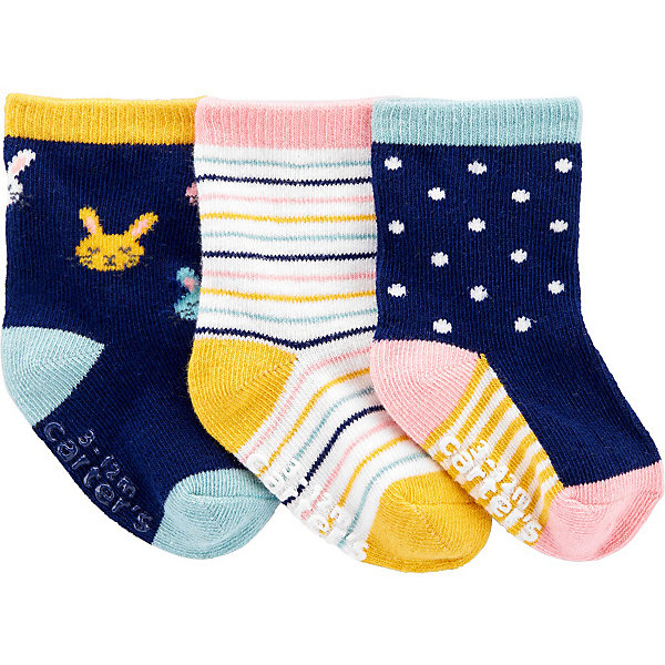 

Носки carter’s, 3 пары, Mehrfarbig, Носки carter’s, 3 пары