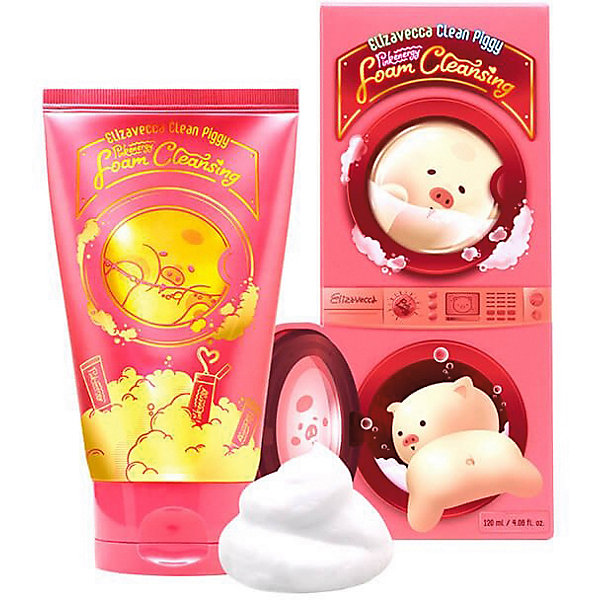 

Пенка для для глубокой очистки пор Elizavecca Clean Piggy Pink Energy, 120 мл