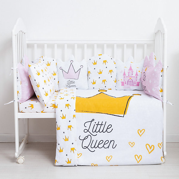 

Набор бортиков Крошка Я Little queen, Розовый, Набор бортиков Крошка Я Little queen