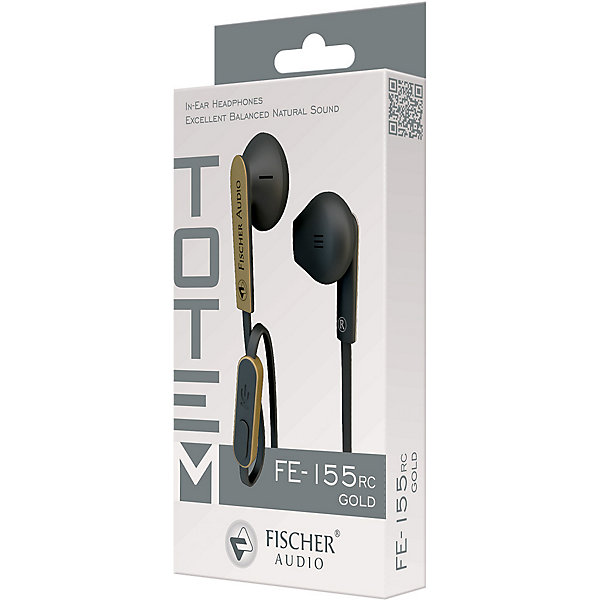 

Наушники Fischer Audio FE-155 RC, Schwarz/gold, Наушники Fischer Audio FE-155 RC