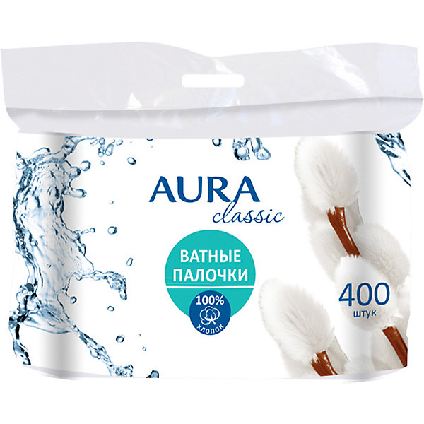 

AURA Ватные палочки Classic пакет 400шт