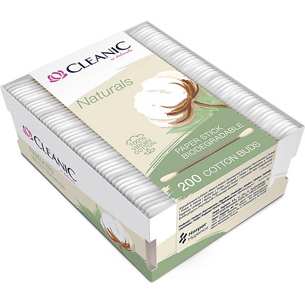 

CLEANIC Ватные палочки Naturals картон 200шт