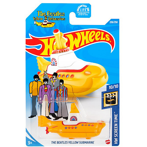 

Базовая машинка Hot Wheels The Beatles Yellow Submarine, Разноцветный, Базовая машинка Hot Wheels The Beatles Yellow Submarine