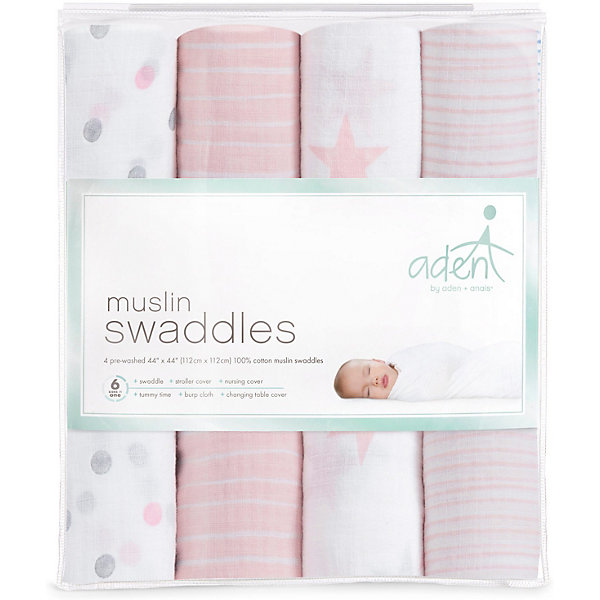 

Набор муслиновых пеленок Aden Anais Doll 112х112 см, 4 шт