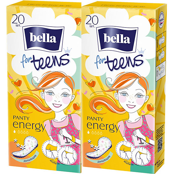 

BELLA Прокладки ежедневные экстратонкие FOR TEENS Energy deo, 20шт (2шт, BELLA Прокладки ежедневные экстратонкие FOR TEENS Energy deo, 20шт (2шт)