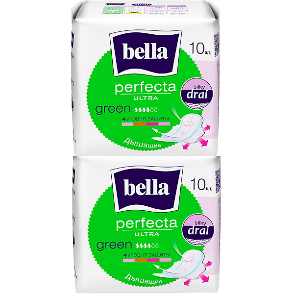 

Прокладки Bella Perfecta Ultra Green супертонкие, 2х10 шт, new design