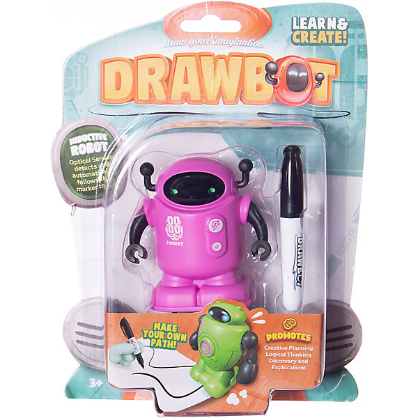 

Индуктивный робот Junfa Toys Drawbot, Розовый, Индуктивный робот Junfa Toys Drawbot