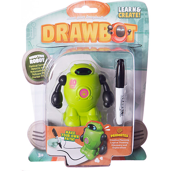 

Индуктивный робот Junfa Toys Drawbot, Зеленый, Индуктивный робот Junfa Toys Drawbot