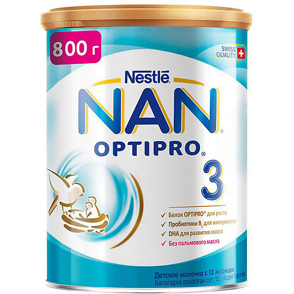 фото Молочный напиток nestle nan optipro 3, с 12 мес, 800 г