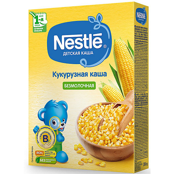 фото Безмолочная каша nestle кукурузная, с 5 мес, 200 г