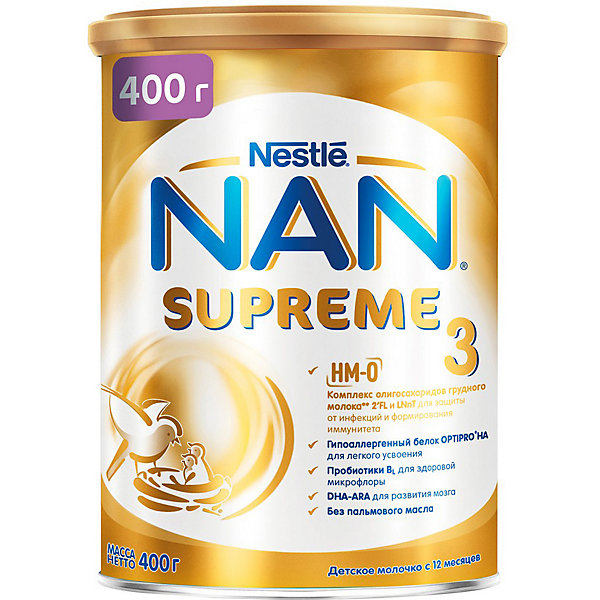 

Молочный напиток Nestle NAN Supreme 3, с 12 мес, 400 г