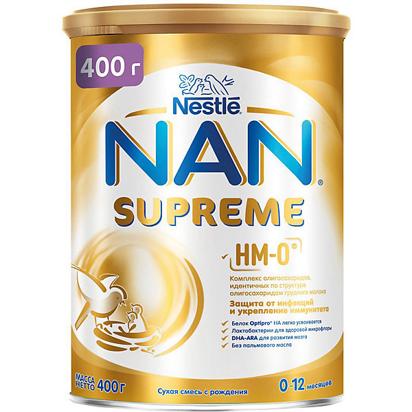 фото Молочная смесь nestle nan supreme, 0-12 мес, 400 г