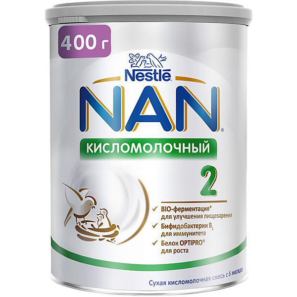 

Молочная смесь Nestle NAN кисломолочный 2, с 6 мес, 400 г