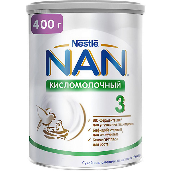 

Молочный напиток Nestle NAN кисломолочный 3, с 12 мес, 400 г