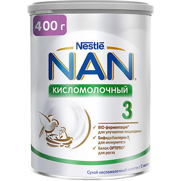 фото Молочный напиток nestle nan кисломолочный 3, с 12 мес, 400 г