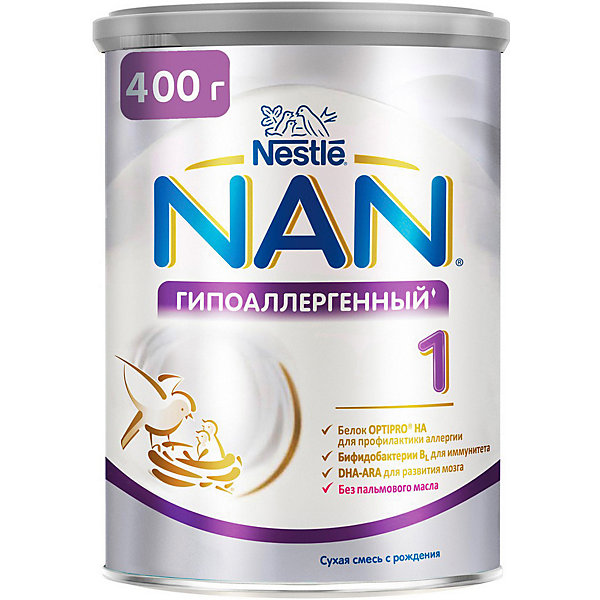 фото Молочная смесь nestle nan гипоаллергенный 1, с 0 мес, 400 г