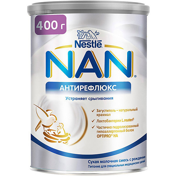 фото Молочная смесь nestle nan антирефлюкс, с 0 мес, 400 г