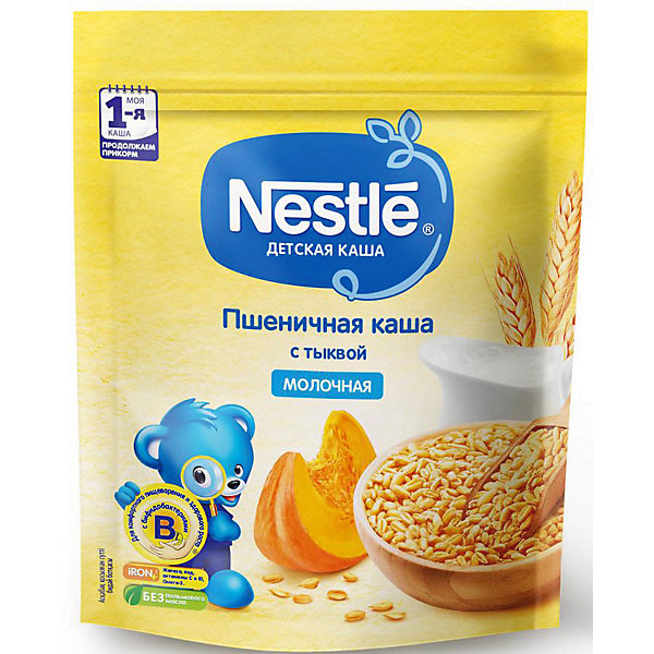 фото Молочная каша nestle пшеничная с тыквой, с 5 мес, 220 г