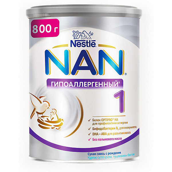 фото Молочная смесь nestle nan гипоаллергенный 1, с 0 мес, 800 г