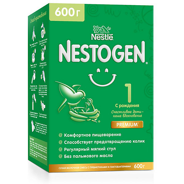 

Молочная смесь Nestle Nestogen 1, с 0 мес, 600 г