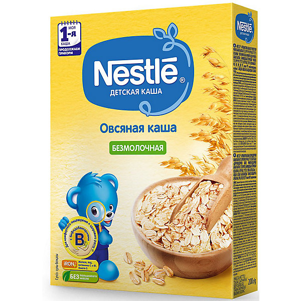 

Безмолочная каша Nestle овсяная, с 5 мес, 200 г