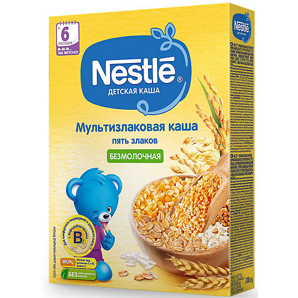 фото Безмолочная каша nestle мультизлаковая, 5 злаков, с 6 мес, 200 г