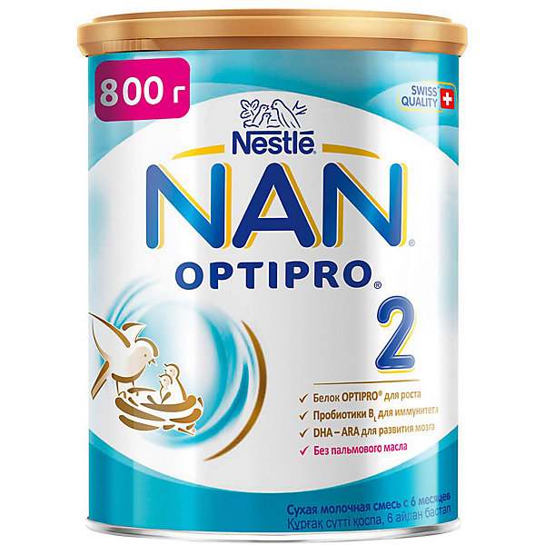 фото Молочная смесь nestle nan optipro 2, с 6 мес, 800 г