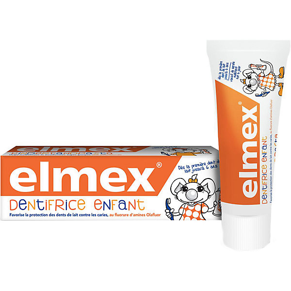 Зубная паста Elmex Children's детская, 0-6 лет, 50 мл