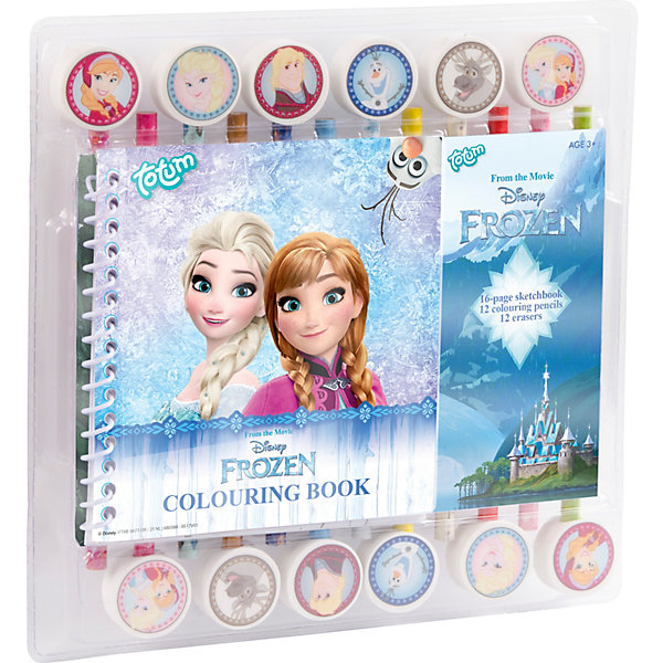 фото Наборы для творчества totum disney frozen pencils and erasers set