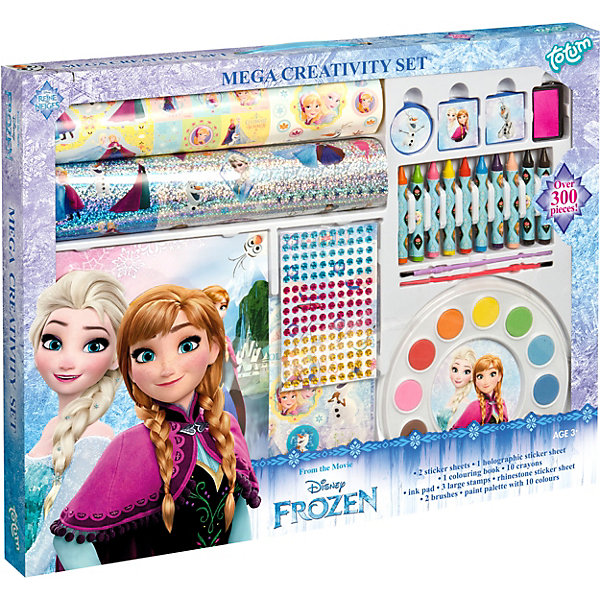 

Набор для творчества 3-в-1 Totum Frozen Mega creativity set, Разноцветный, Набор для творчества 3-в-1 Totum Frozen Mega creativity set