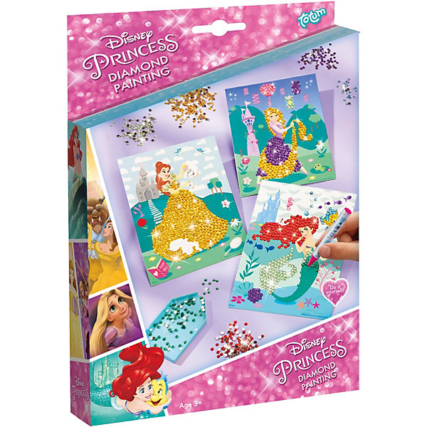 

Набор для творчества Totum Disney princess Diamond painting, Разноцветный, Набор для творчества Totum Disney princess Diamond painting