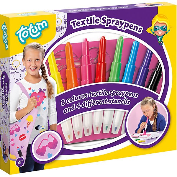 

Набор для творчества Totum Textile spraypen, Разноцветный, Набор для творчества Totum Textile spraypen