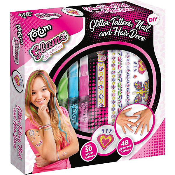 

Набор для творчества Totum Glitter tattoos, hair and nail deco, Разноцветный, Набор для творчества Totum Glitter tattoos, hair and nail deco