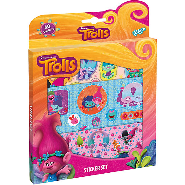 

Набор для творчества Totum Trolls sticker set, Разноцветный, Набор для творчества Totum Trolls sticker set