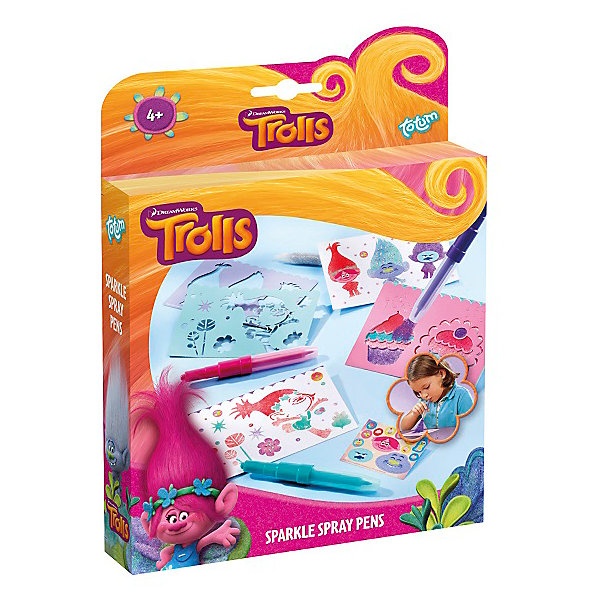

Набор для творчества Totum Trolls sparkle Spray pens, Разноцветный, Набор для творчества Totum Trolls sparkle Spray pens