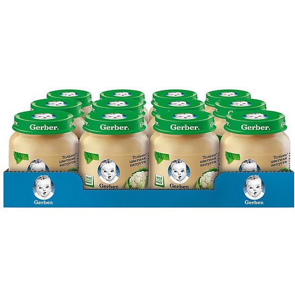 

Пюре Gerber цветная капуста с 4 мес, 12 шт х 130 г/уп