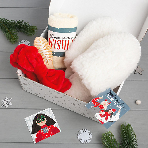 

Набор подарочный Этель Warm winter wishes, Бежевый, Набор подарочный Этель Warm winter wishes
