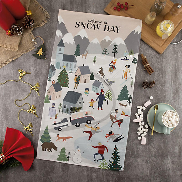 

Полотенце Этель Snow day, Серый, Полотенце Этель Snow day