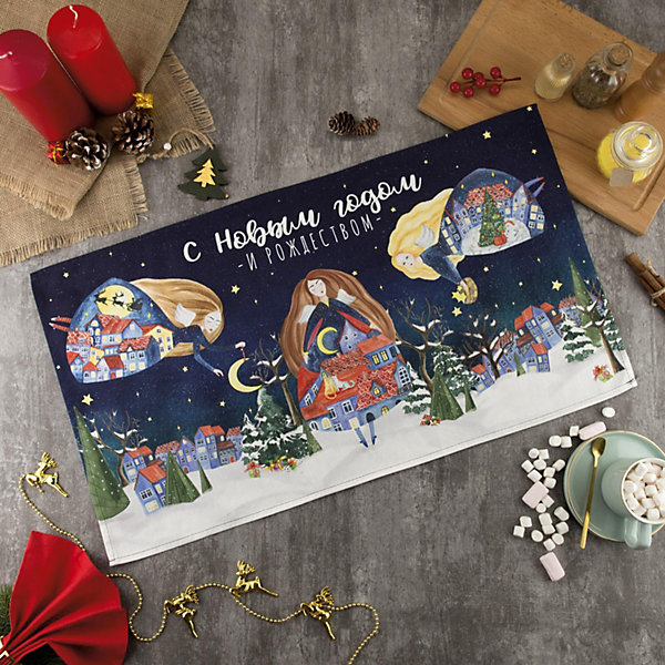 

Полотенце Этель Christmas night, Atlantikblau, Полотенце Этель Christmas night