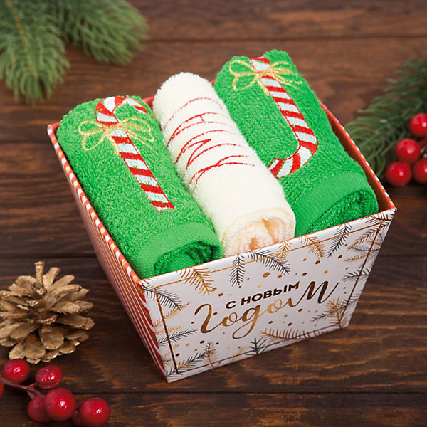 

Набор полотенец Этель"Xmas" 3 шт, Зеленый, Набор полотенец Этель"Xmas" 3 шт