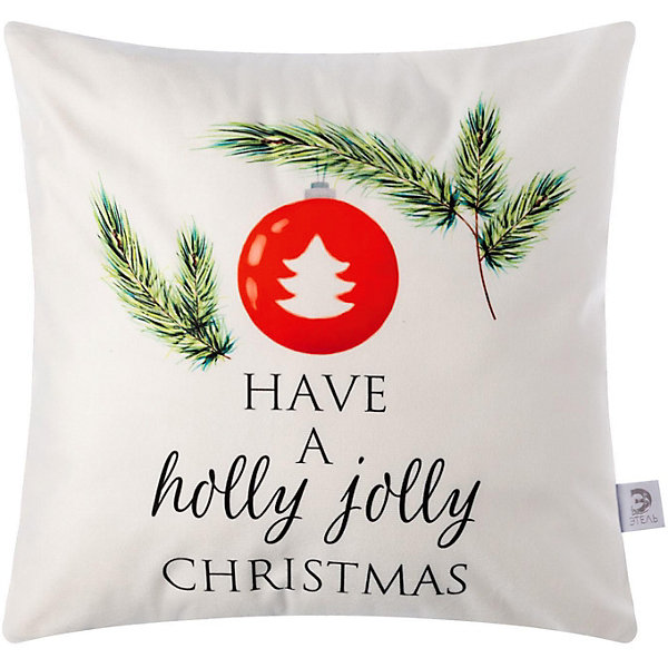 

Чехол на подушку Этель Holly Jolly, Белый, Чехол на подушку Этель Holly Jolly