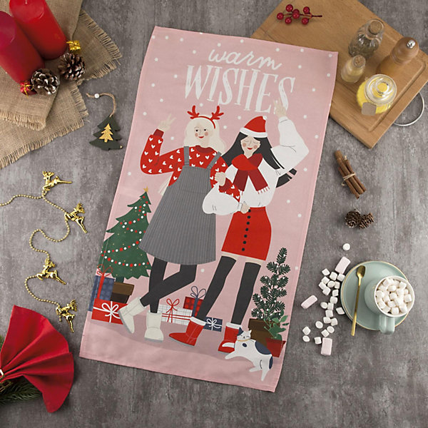 

Полотенце Этель Warm wishes, Розовый, Полотенце Этель Warm wishes