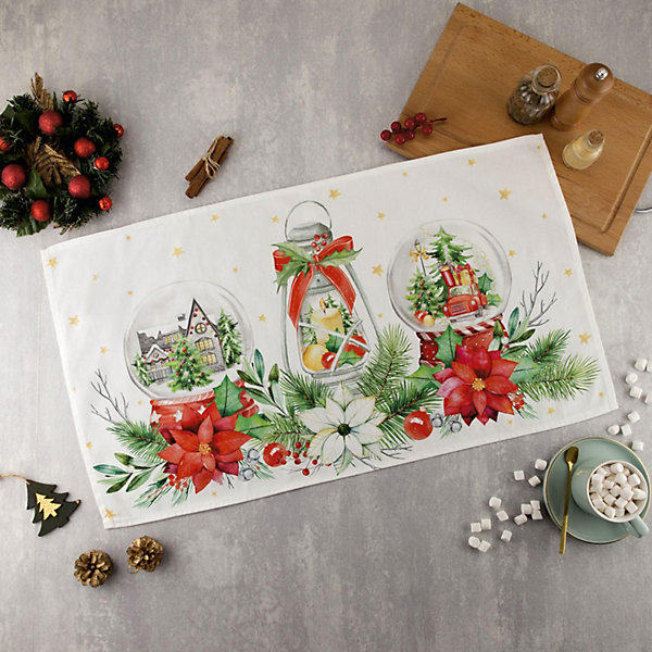 

Полотенце Этель Christmas red flowers, Красный, Полотенце Этель Christmas red flowers