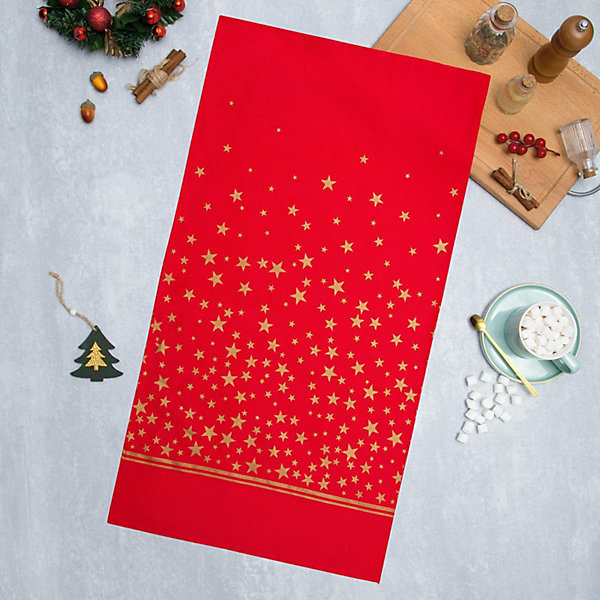 

Полотенце Этель Gold stars, Красный, Полотенце Этель Gold stars