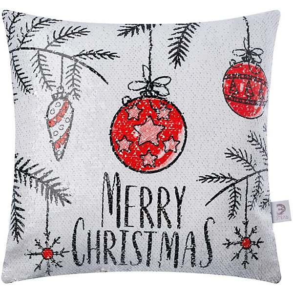 

Чехол на подушку Этель Merry Christmas, Белый, Чехол на подушку Этель Merry Christmas