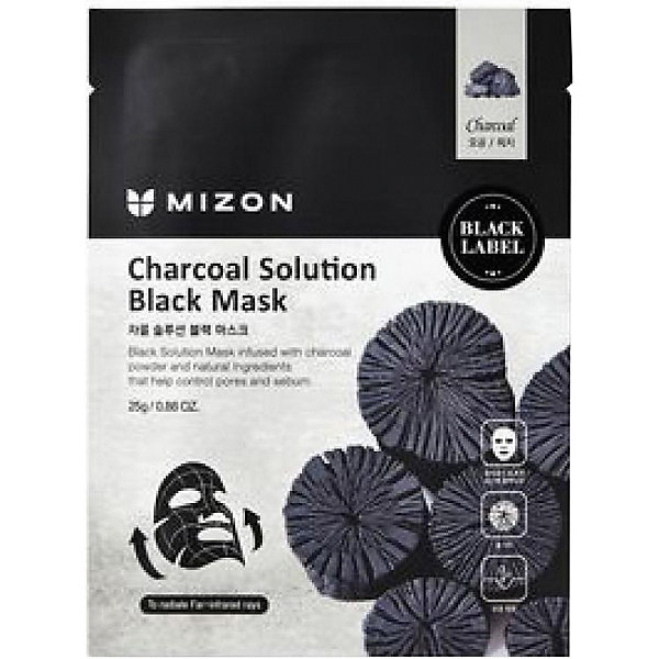 

Маска для лица c древесным углем Mizon Solution Black Mask, 25 г