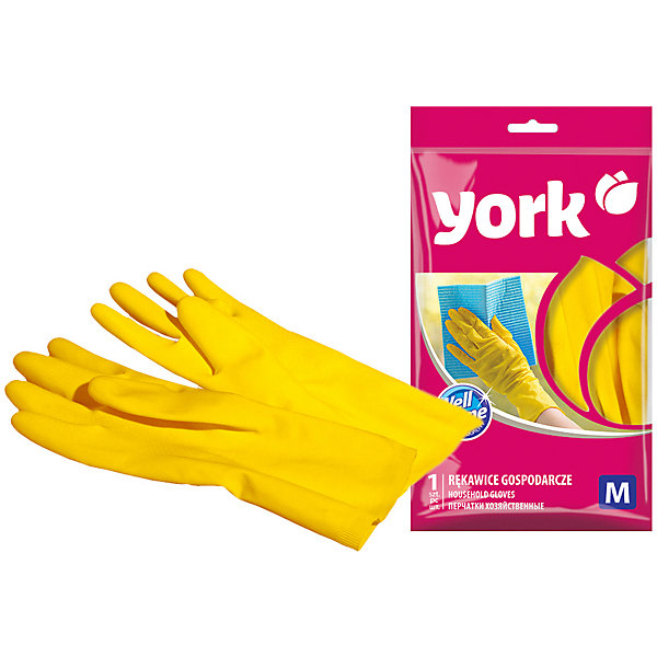 

Перчатки резиновые York, M