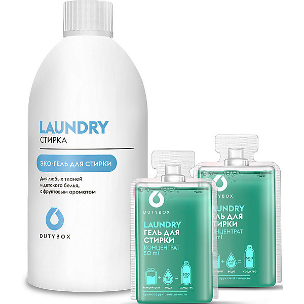 

Сет DutyBox Бутылка + Гель для стирки Laundry