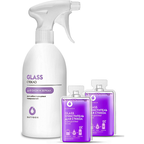 

Сет DutyBox Бутылка + Средство для мойки стёкол и зеркал Glass