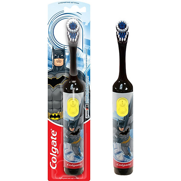 

Электрическая зубная щетка Colgate Batman супермягкая, на батарейках